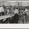 Free coffee stands at the picnic grounds on the Fourth of July, Vale, Oregon