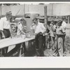 Free coffee stands at the picnic grounds on the Fourth of July, Vale, Oregon