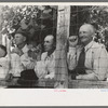 Spectators watch the baseball game on the Fourth of July at Vale, Oregon