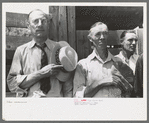 Citizens of Vale, Oregon take off their hats during the Pledge of Allegiance (radio program) on the Fourth of July