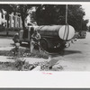 Filling the street-sprinkling wagon, Caldwell, Idaho