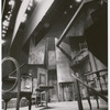 Photograph of empty staged set design by Boris Aronson (staircase looking upward)