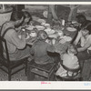 William Horavitch family eating dinner, Williams County, North Dakota