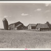 Abandoned farm buildings near New Lisbon, Wisconsin