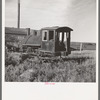 Old locomotive at idle sawmill near Tower, Minnesota