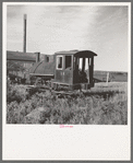 Old locomotive at idle sawmill near Tower, Minnesota