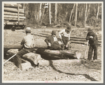 Lumberjacks resting. Camp near Effie, Minnesota