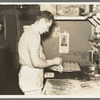 Camp cook making rolls. Logging camp near Effie, Minnesota