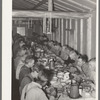 Lumberjacks at dinner. Camp near Effie, Minnesota