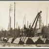 Loading logs onto railroad cars near Effie, Minnesota