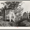 Chapel and shrine on small island in Bayou Teche near Adeline, Louisiana