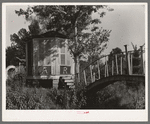 Chapel and shrine on small island in Bayou Teche near Adeline, Louisiana