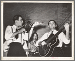 Cajun musicians at fais-do-do at National Rice Festival. Crowley, Louisiana