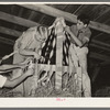 Boy Scouts decorating their float for National Rice Festival. Crowley, Louisiana