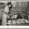 Preparing lunch for schoolchildren. Lake Dick Project school, Arkansas