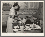 Preparing lunch for schoolchildren. Lake Dick Project school, Arkansas