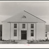 Entrance to community building. Lake Dick Project, Arkansas