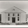 Entrance to community building. Lake Dick Project, Arkansas