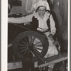 Madame Dronet. First operation in spinning carded cotton into thread. Erath, Louisiana