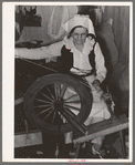 Madame Dronet. First operation in spinning carded cotton into thread. Erath, Louisiana