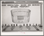 Poster in agricultural exhibit. South Louisiana State Fair, Donaldsonville, Louisiana