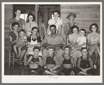 Large Cajun family on farm south of Crowley, Louisiana