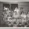 Large Cajun family on farm south of Crowley, Louisiana