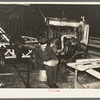 Machinery for running ferris wheel with dozing attendant, So. La. state fair, Donaldsonville, La