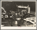 Machinery for running ferris wheel with dozing attendant, So. La. state fair, Donaldsonville, La