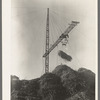 Piling sugar cane at mill near Jeanerette, La