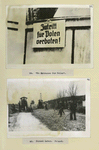 No Entrance for Poles".  Forced Labor. Poland.  [Two Photographs]