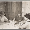 Poker game in home of day laborer, Sunday afternoon. Near New Iberia, Louisiana