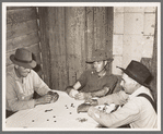 Poker game in home of day laborer, Sunday afternoon. Near New Iberia, Louisiana