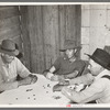 Poker game in home of day laborer, Sunday afternoon. Near New Iberia, Louisiana