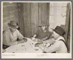 Poker game in home of day laborer, Sunday afternoon. Near New Iberia, Louisiana