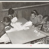Pupils of school carrying out instructions in sewing. Lakeview Project school. Arkansas