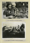Desolation in the ruins of Warsaw.  Removal of monument of Chopin from Warsaw.  [Two Photographs]