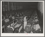 Weaving room, Laurel cotton mill. Laurel, Mississippi