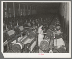 Weaving room, Laurel cotton mill. Laurel, Mississippi