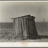 Privy, sharecropper's farm. Transylvania, Louisiana