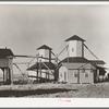 Cotton seed storage warehouse near Lake Providence, Louisiana