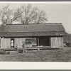 Dog trot cabin of Ed Bagget, sharecropper, near Laurel, Mississippi