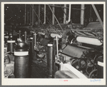 Battery of machines for converting cotton bats into cotton ropes. Laurel mills, Laurel, Mississippi