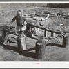 Child of Ed Bagget, sharecropper, playing near Laurel, Mississippi