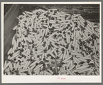 Bin of spindles. Laurel cotton mills, Laurel, Mississippi
