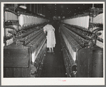 Cotton thread-making machinery. Laurel cotton mill, Laurel, Mississippi
