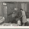 Kitchen of Ed Bagget, sharecropper. Laurel, Mississippi