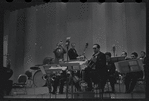 Tommy Morganelli, guitar, performing with the Berigan band on a CBS broadcast of Paul Whiteman’s Chesterfield radio program