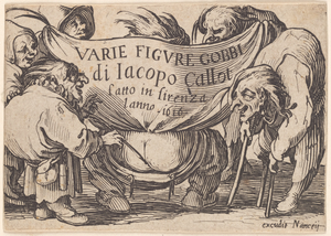 Varie figure gobbi, suite appelée aussi Les bossus, Les pygmées, Les nains grotesques
