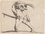 L'homme masqué aux jambes torses